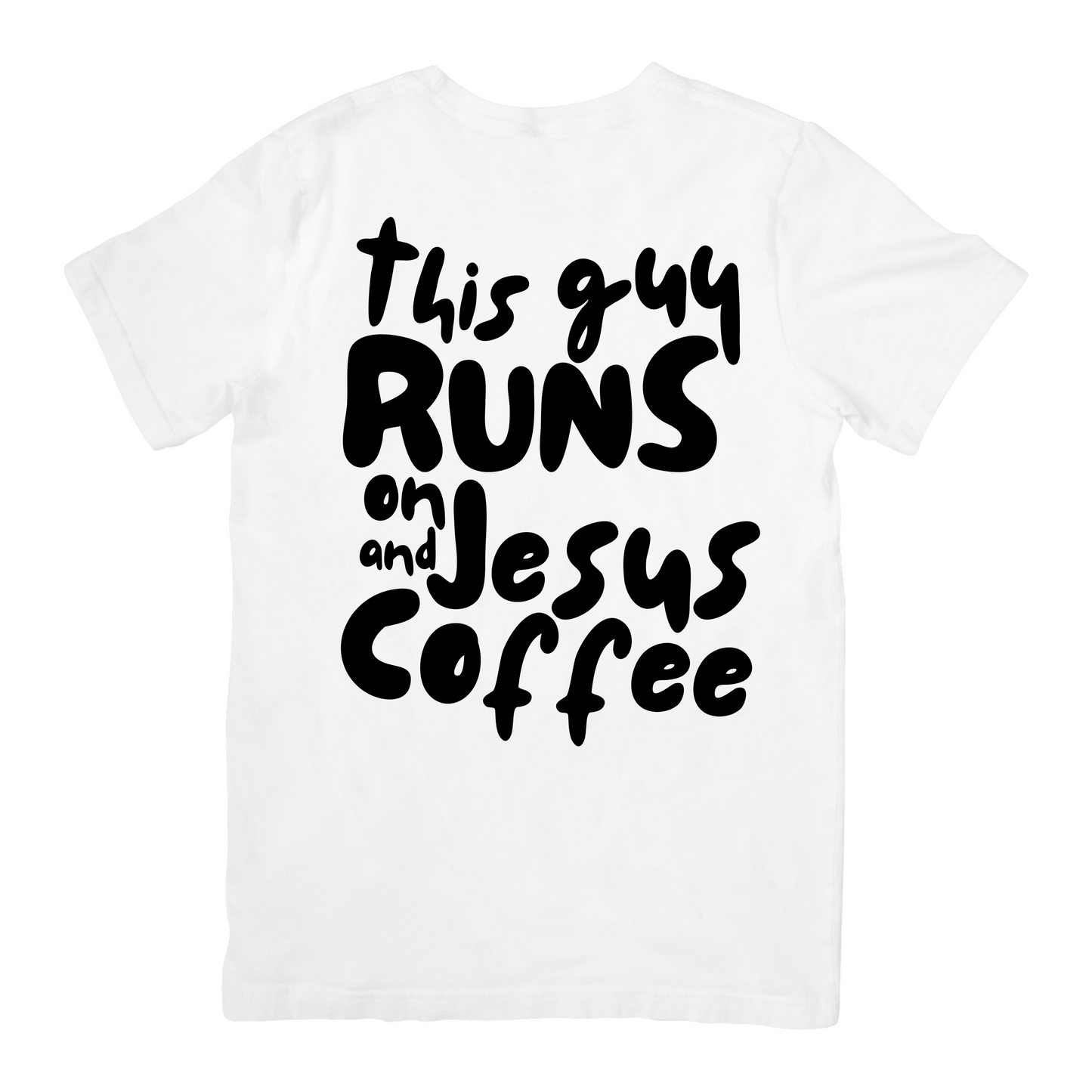 Männliches Oversized T-Shirt mit christlichem Rückendruck – stylisch, bequem, bedeutungsvoll