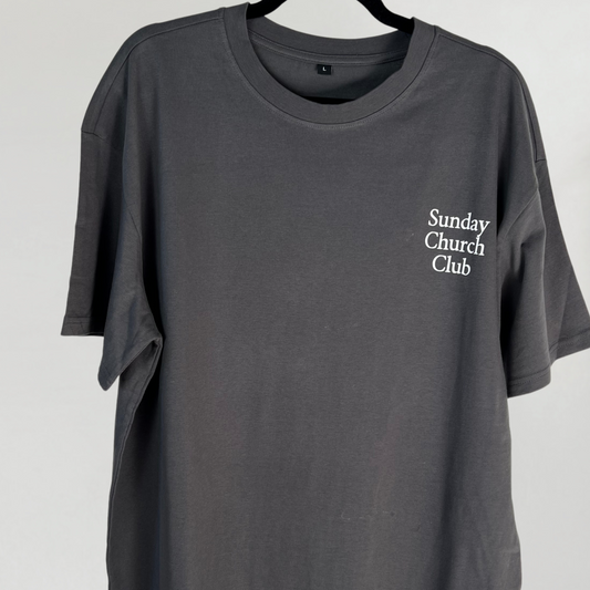 Sunday Church Club Oversized (Unisex) T-Shirt