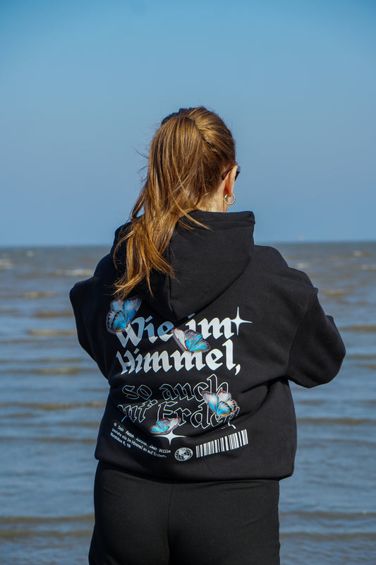 Wie im Himmel, so auch auf Erden Oversize Hoodie Unisex