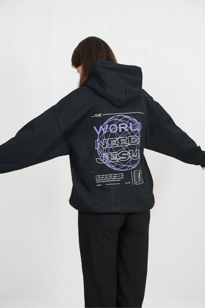 The world needs Jesus Oversize Hoodie Unisex