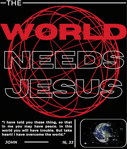 The world needs Jesus Oversize Hoodie Unisex