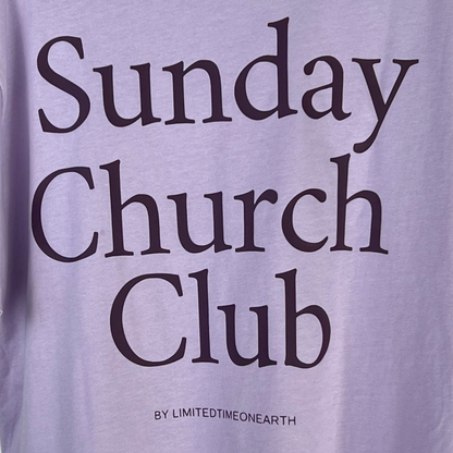 Sunday Church Club Oversized (Unisex) T-Shirt